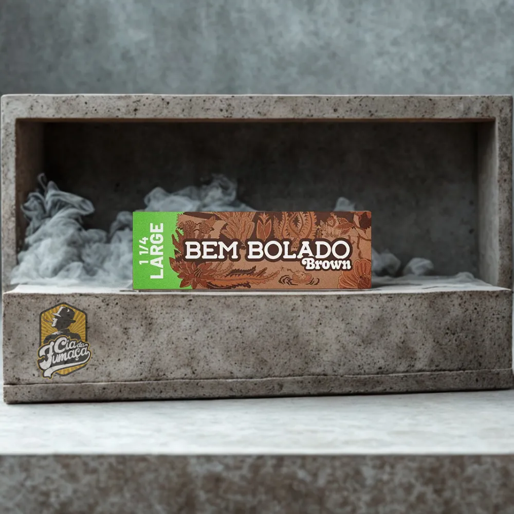 Seda Bem Bolado Brown - Mini Size Large (Livreto c/ 50 Folhas)